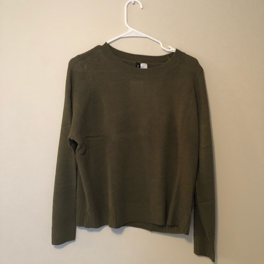 H&M Army Green Sweater